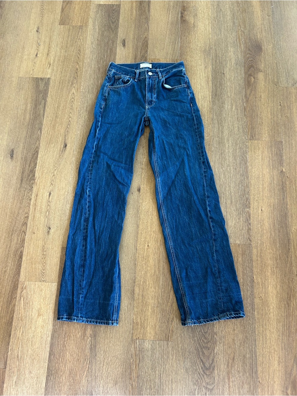 We The Free East Bay Straight-Leg Dark Blue Jeans